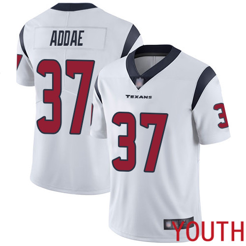 Houston Texans Limited White Youth Jahleel Addae Road Jersey NFL Football #37 Vapor Untouchable->youth nfl jersey->Youth Jersey